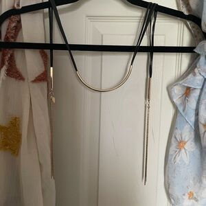 Cara New York Wrap Gold and Black necklace